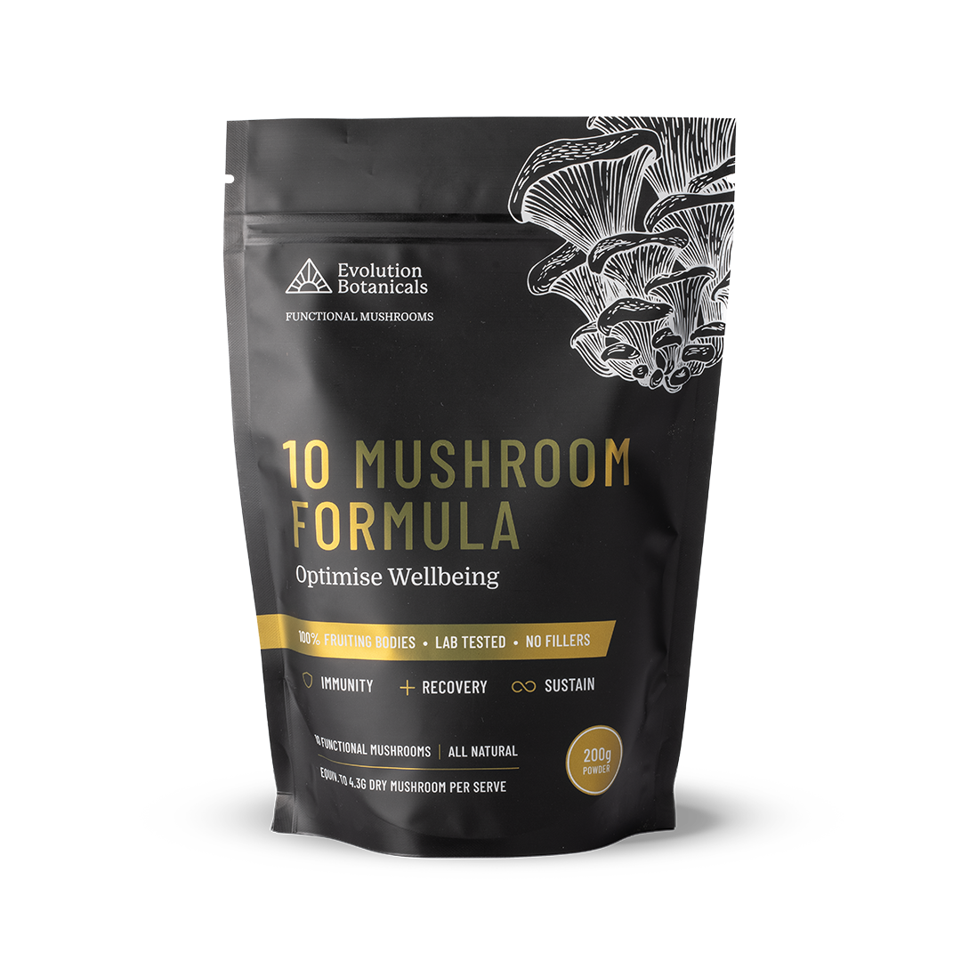 A 200g bag of 10 Mushroom Formula