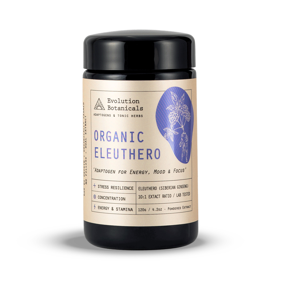Eleuthero | Siberian Ginseng (Organic 10:1) Jar Front