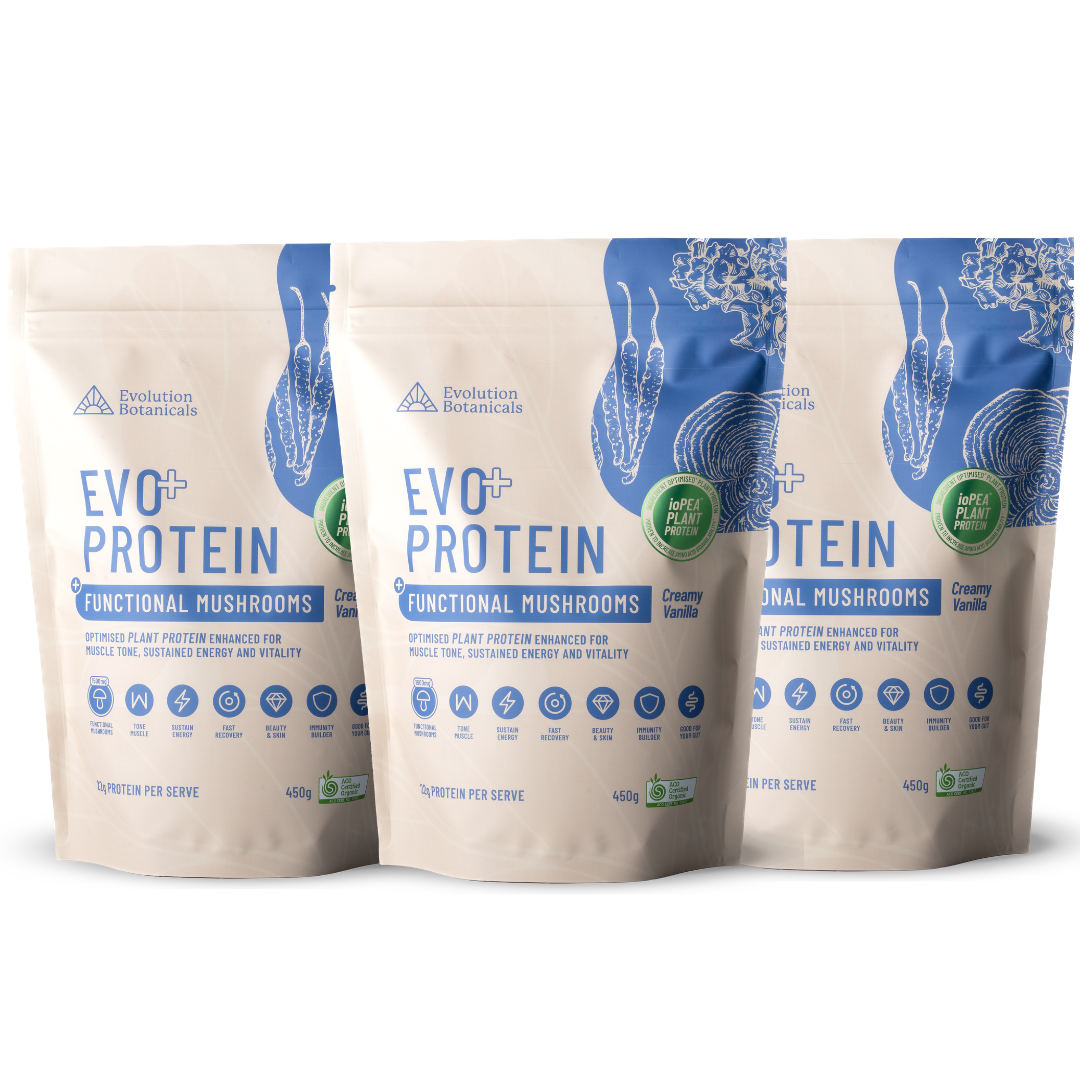 Three bags of Evo+ Protein - Creamy Vanilla