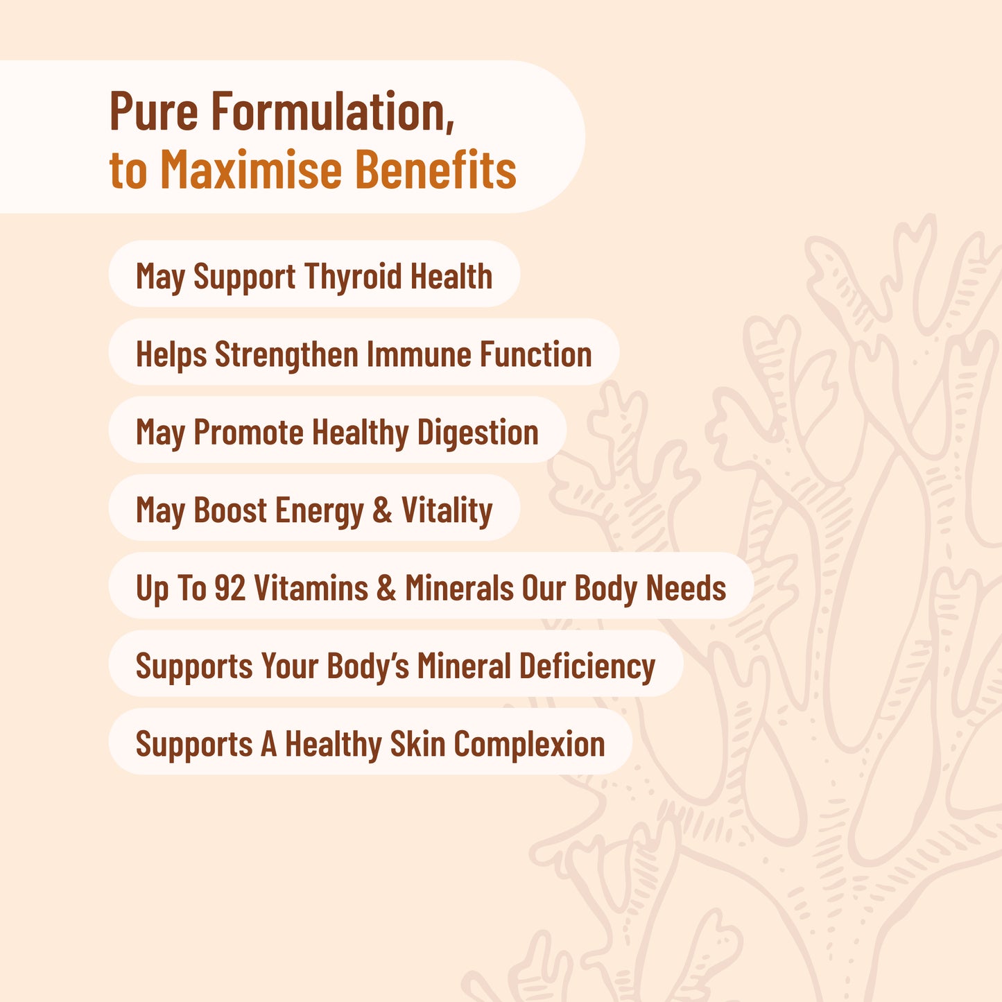list of the benefits of Sea Moss