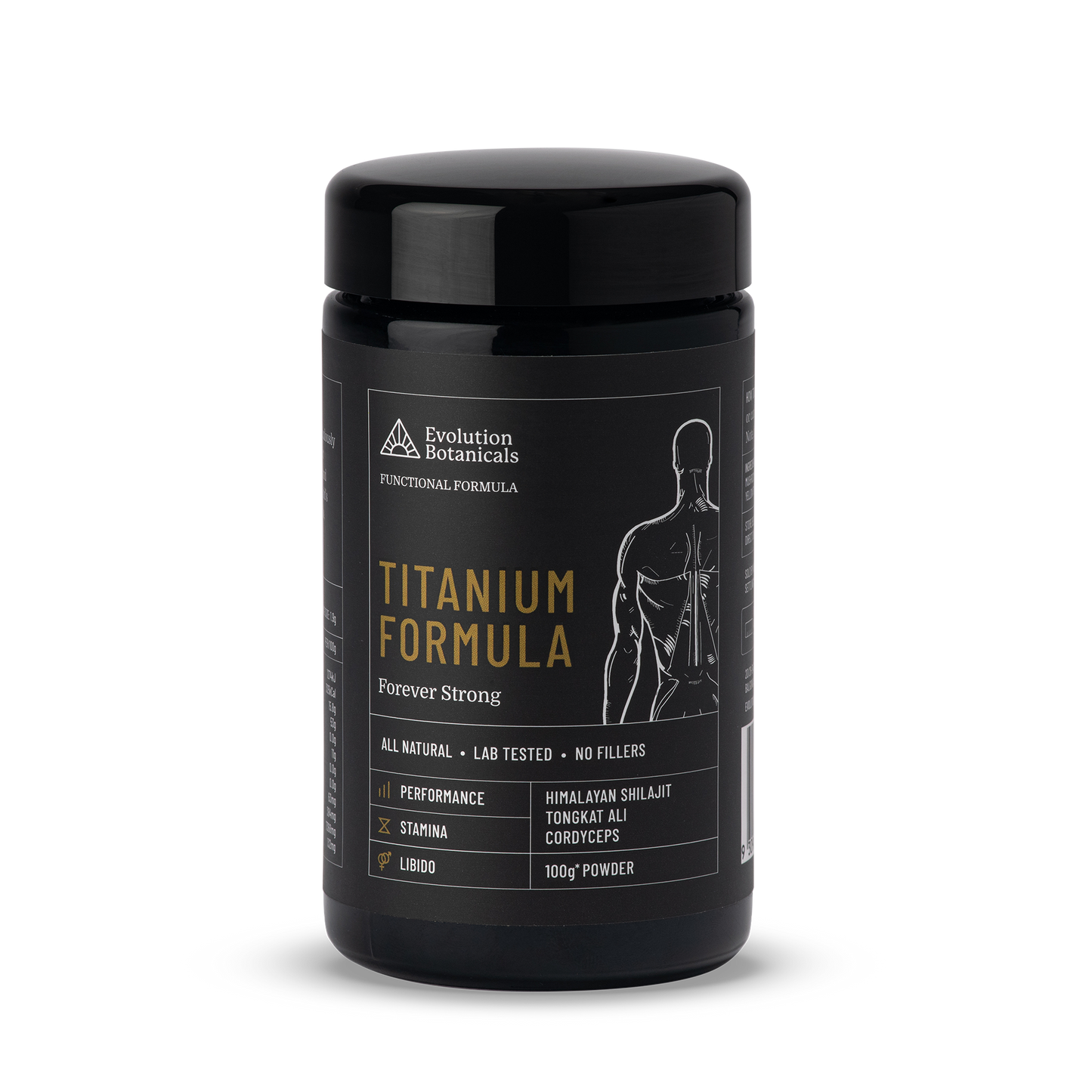 Titanium Formula Jar Front