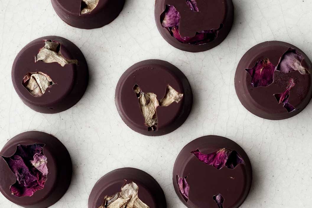 Rose & Ginger Dark Chocolate with Reishi, Astralagus and Cordyceps.