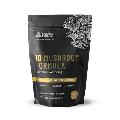 A 200g bag of 10 Mushroom Formula