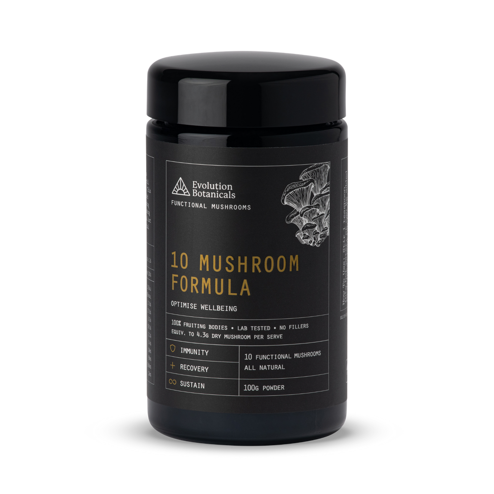 10 Mushroom Formula Jar Front