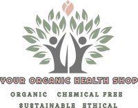 Your organic health shop logo - Organic Chemical free sustainable ethical 