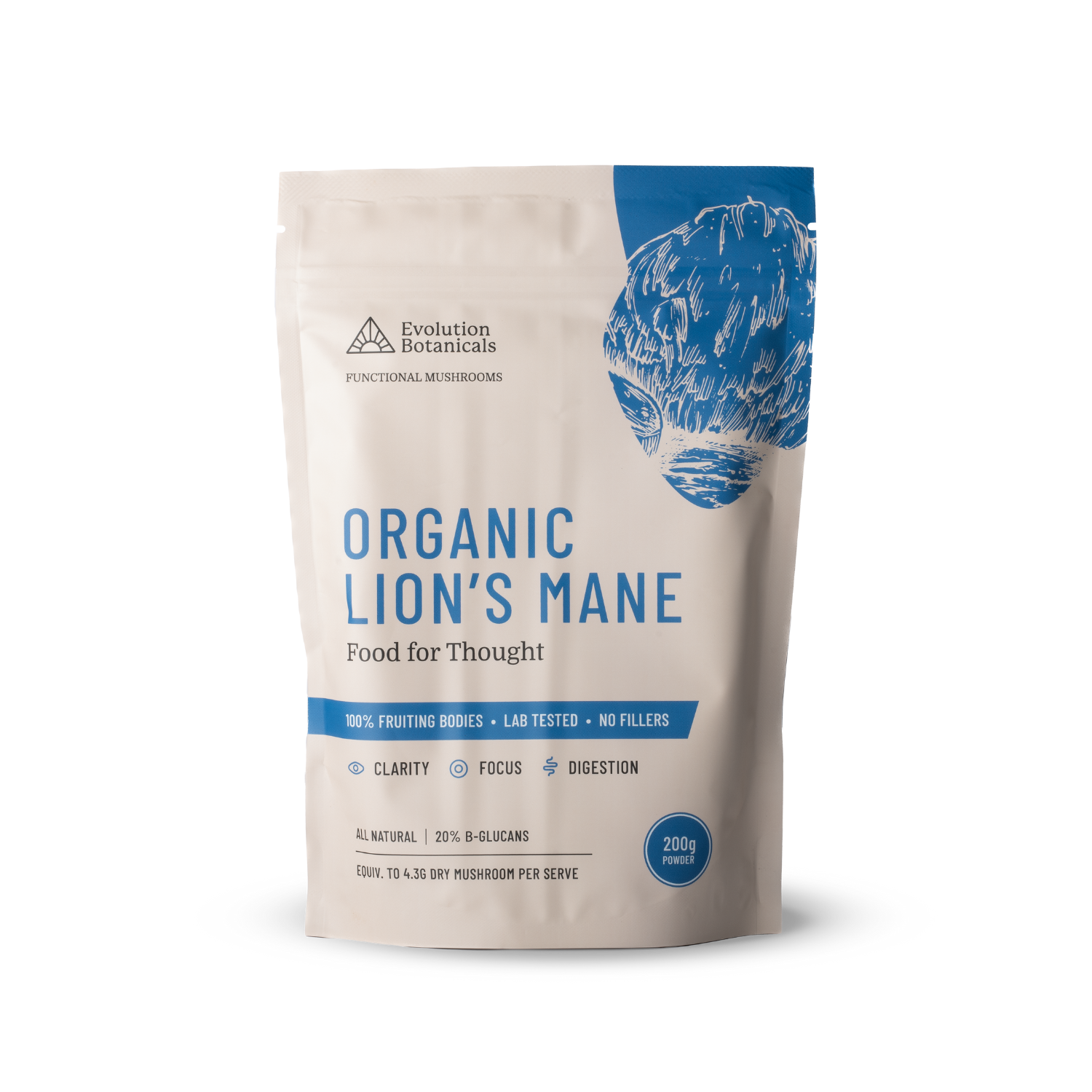 Organic Lion's Mane - 200g Bag