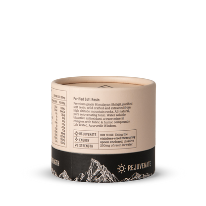 Evolution Botanicals Himalayan Shilajit Resin Back