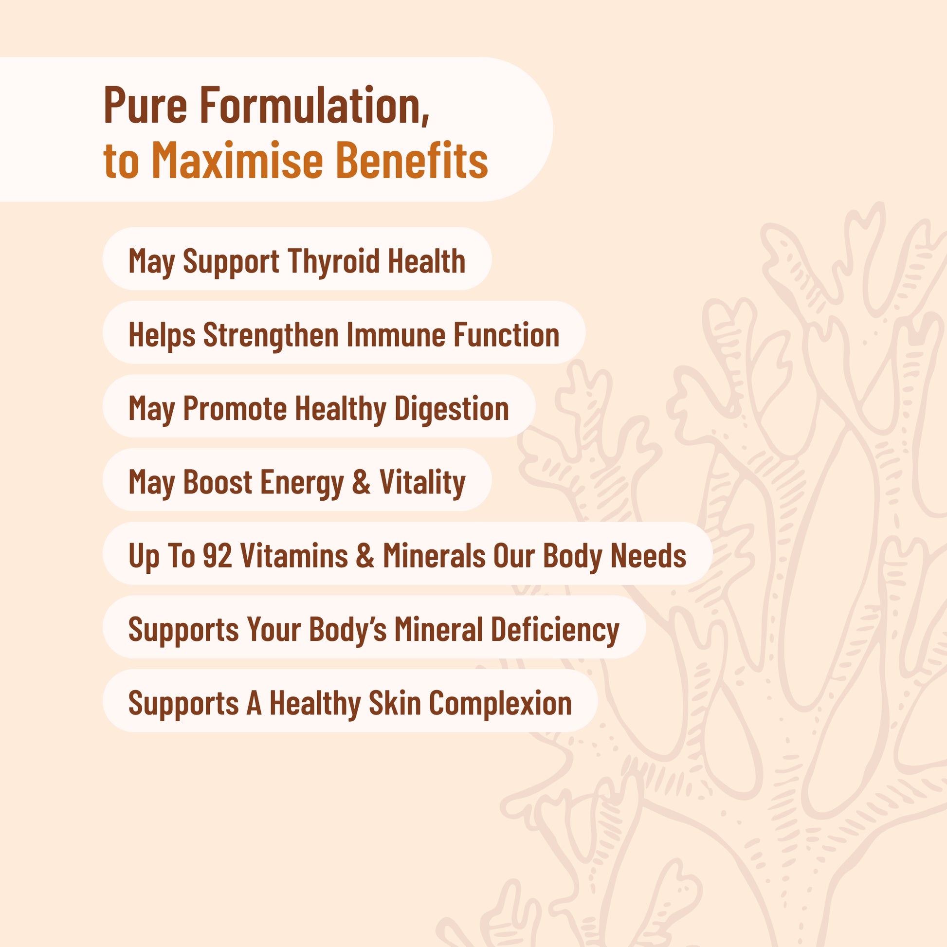 list of the benefits of Sea Moss 