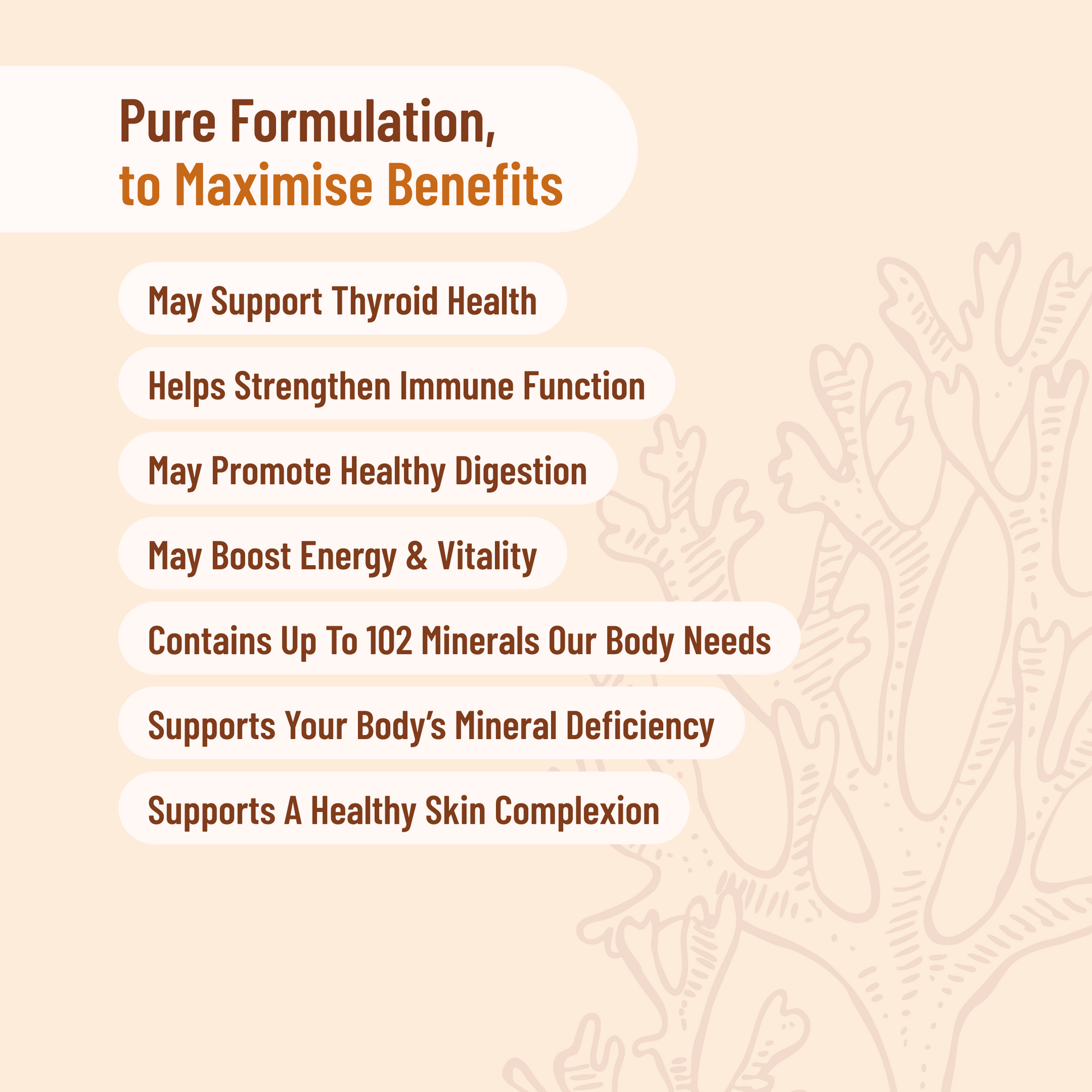List of Benefits of Sea Moss 