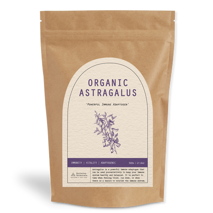 500g of Astragalus powder inside a resealable paper pouch